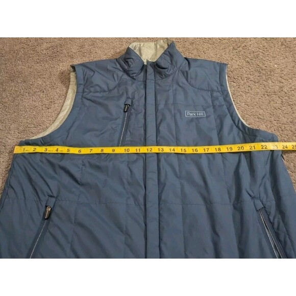Zero Restriction Kiely Water Repellent Reversible Vest Blue / Gray Men's Large - Picture 7 of 8